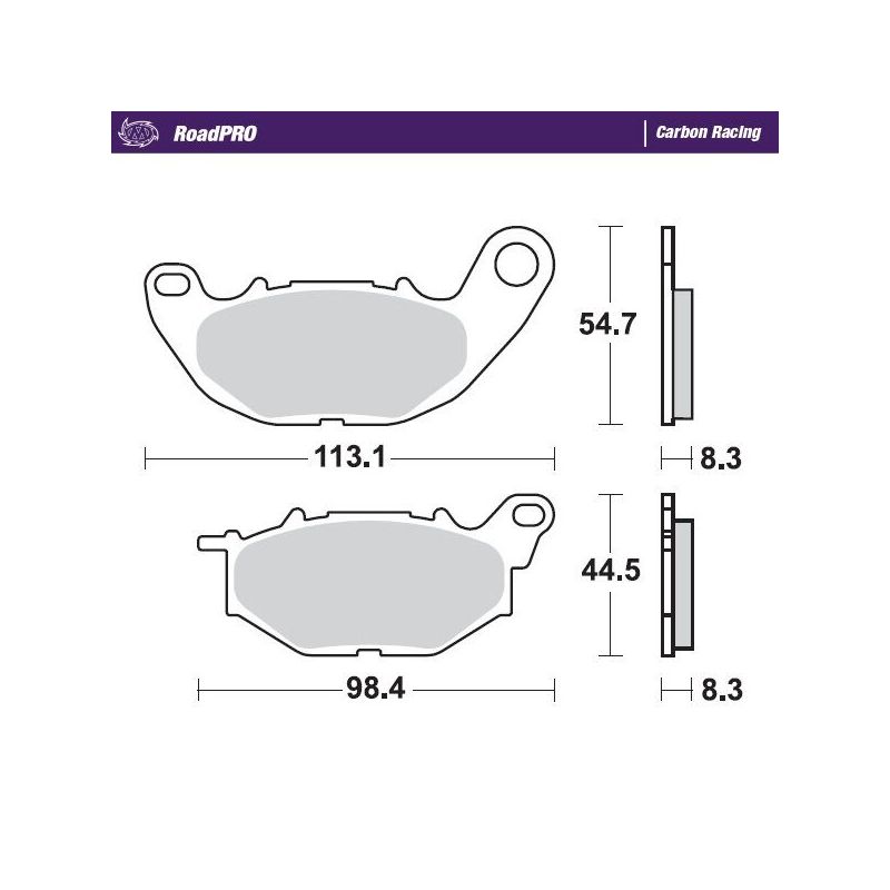 BRAKE PAD CARBON RACING 17200601