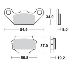 BRAKE PAD RACING 17211695