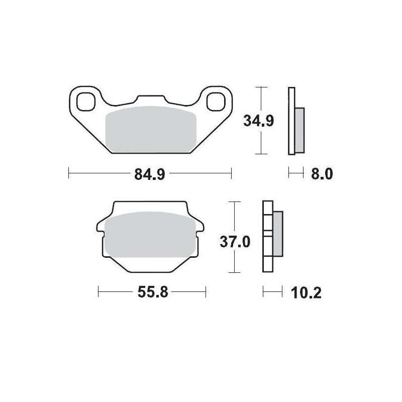 BRAKE PAD RACING 17211695