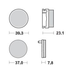 BRAKE PAD RACING 17211698