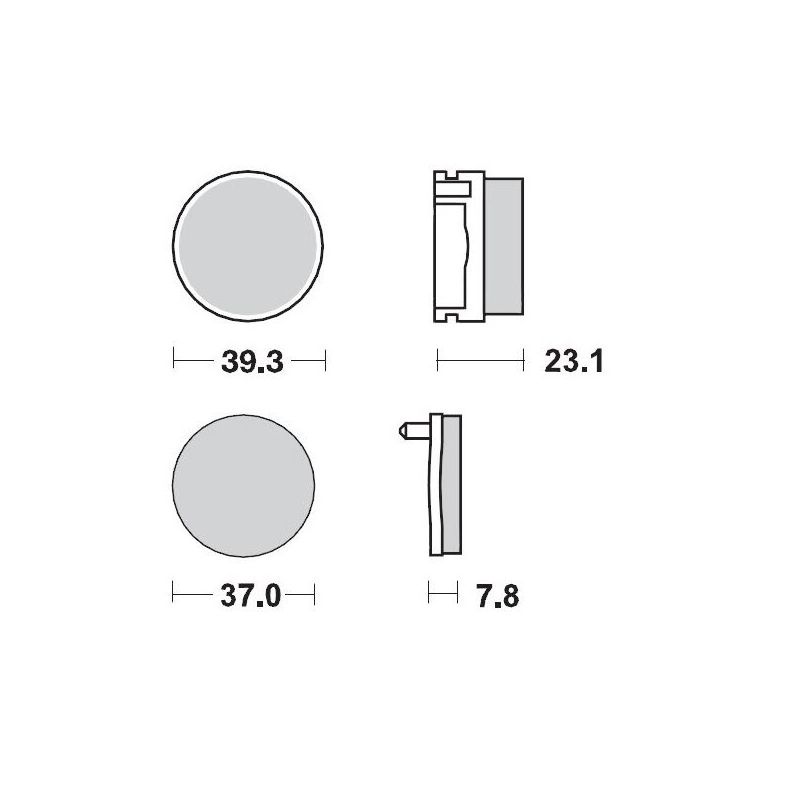 BRAKE PAD RACING 17211698