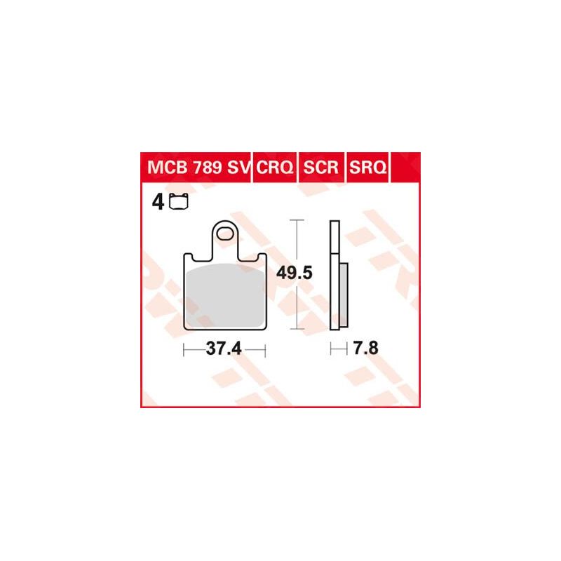 BRAKE PAD SINTER RACE LONGLIFE 17212045