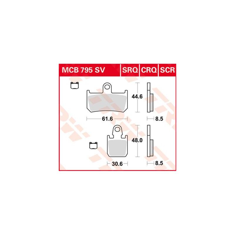 BRAKE PAD SINTER RACE LONGLIFE 17212047