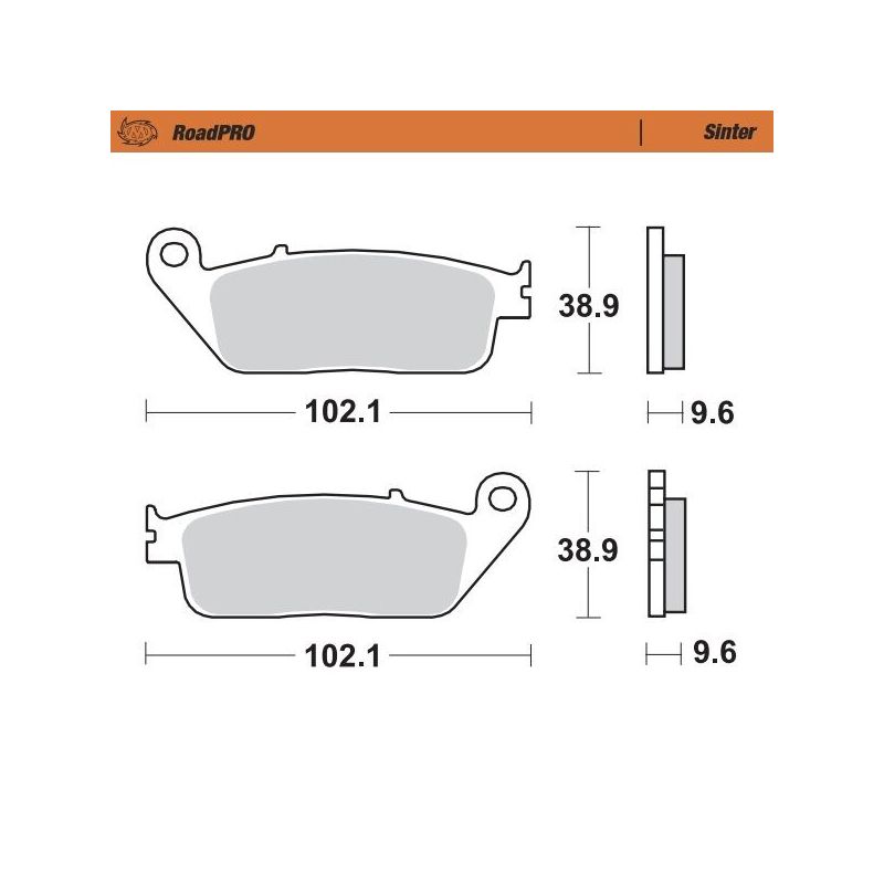 BRAKE PAD SINTER FRONT 17212707