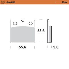 BRAKE PAD SINTER REAR 17212643