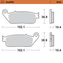 BRAKE PAD SINTER REAR 17212660