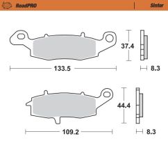BRAKE PAD SINTER REAR 17212712