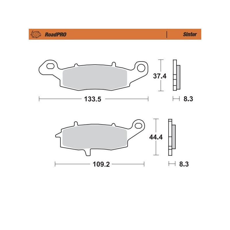 BRAKE PAD SINTER REAR 17212712