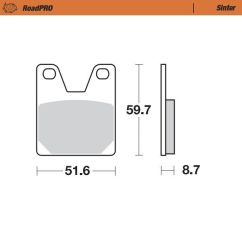 BRAKE PAD SINTER REAR 17212716