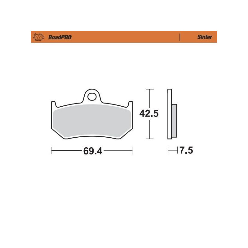BRAKE PAD SINTER REAR 17212717