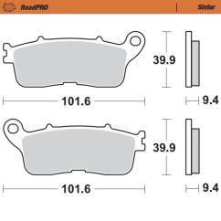 BRAKE PAD SINTER REAR 17212721