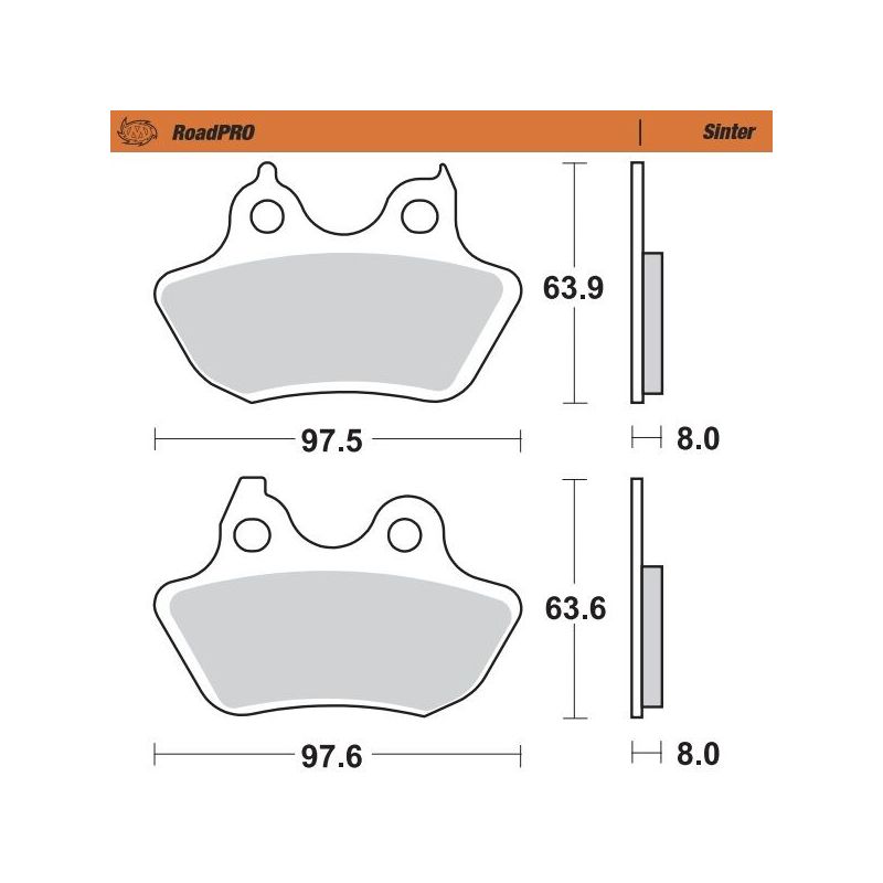 BRAKE PAD SINTER REAR 17212825