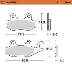BRAKE PAD SCOOTER 17212809