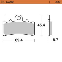 BRAKE PAD SCOOTER 17212905