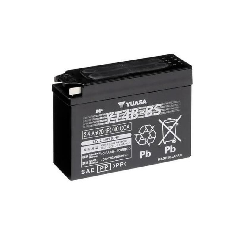 Batterie YUASA sans entretien avec pack acide - YT4B-BS