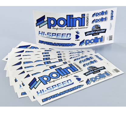 Autocollants POLINI Blue Line