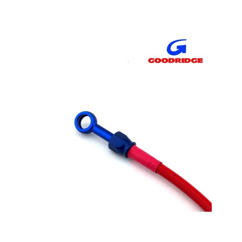 Durite Aviation 30cm ROUGE - Raccords BLEU