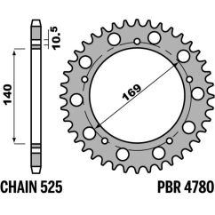 Couronne PBR acier standard - 525