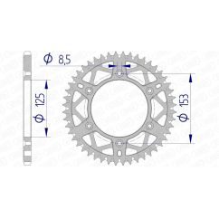 Couronne AFAM alu standard - 520