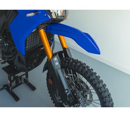 Kit garde-boue avant et protections de fourche RACETECH - bleu/noir