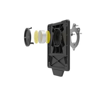 Support de plaque avec compartiment pour traceur RACETECH - noir