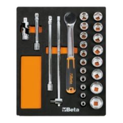 Plateau thermoformé souple BETA M83 avec composition d'outils