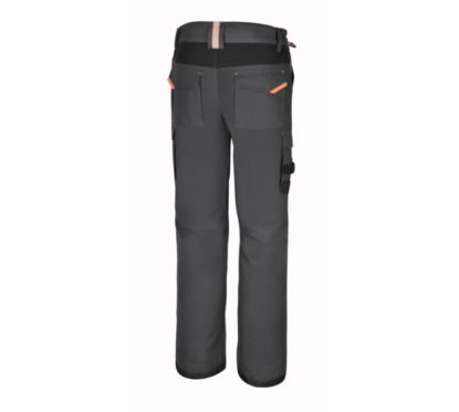 Pantalon de travail BETA 7818G à multiples poches en tissu élastique – gris