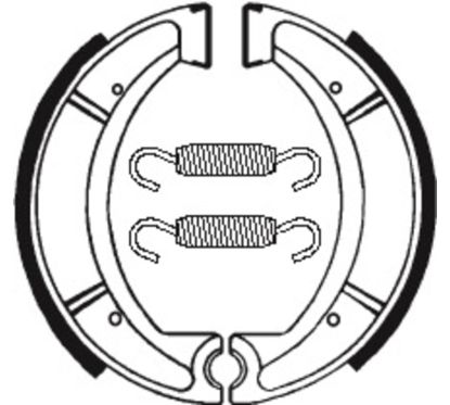 Mâchoires de frein TECNIUM Scooter/Street/Off-Road organique - BA037