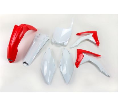 Kit plastique UFO couleur origine rouge/blanc Honda CRF250R/450R