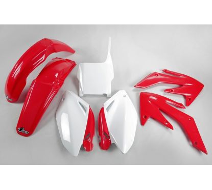 Kit plastique UFO couleur origine rouge/blanc Honda CRF250R