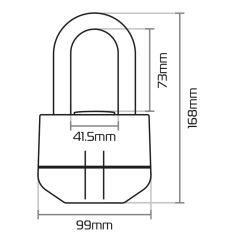 Bloque-disque OXFORD Boss Alarm 16mm - Classe SRA / ART4 / FG SBSC / Sold Secure Gold