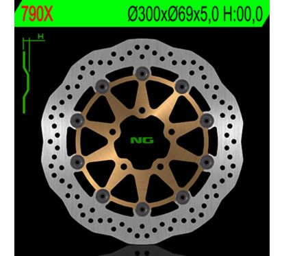 Disque de frein NG BRAKES pétale flottant