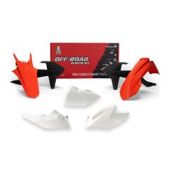Kit plastique RACETECH couleur origine (2018) rouge/blanc/noir KTM
