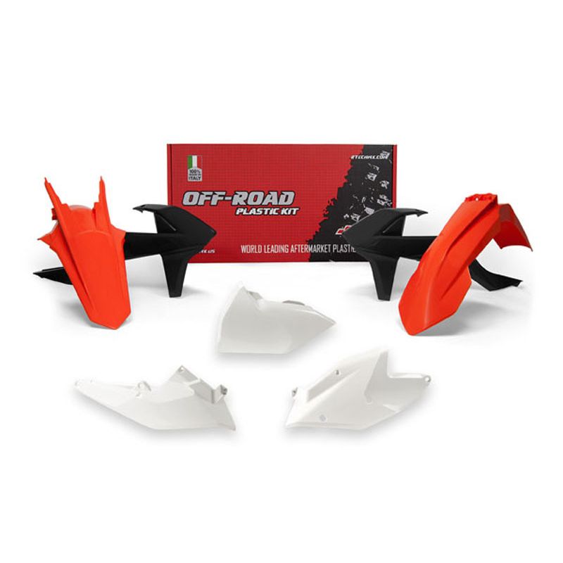 Kit plastique RACETECH couleur origine (2018) rouge/blanc/noir KTM