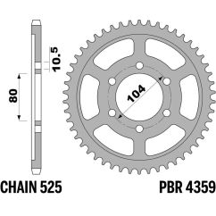 Couronne PBR acier standard - 525