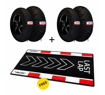 Kit VECTOR – 2 jeux de couvertures chauffantes Pro-Track 120/190 avec tapis de paddock Last Lap offert