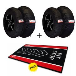 Kit VECTOR – 2 jeux de couvertures chauffantes Smart 120/165 avec tapis de paddock Pit Stop offert
