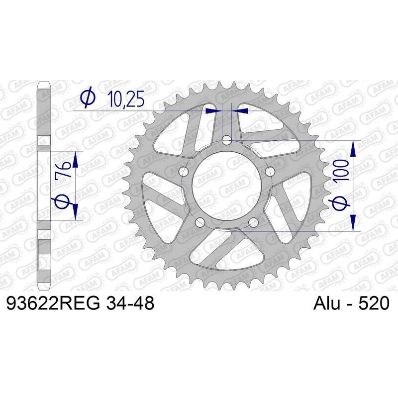 Couronne AFAM alu standard - 520 Couronne AFAM alu standard - 520