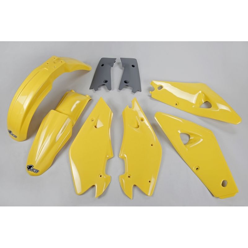 Kit plastique UFO couleur origine jaune/gris Husqvarna CR125/250 Kit plastique UFO couleur origine jaune/gris Husqvarna CR125/250