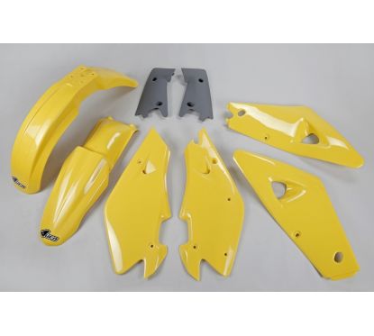 Kit plastique UFO couleur origine jaune/gris Husqvarna CR125/250