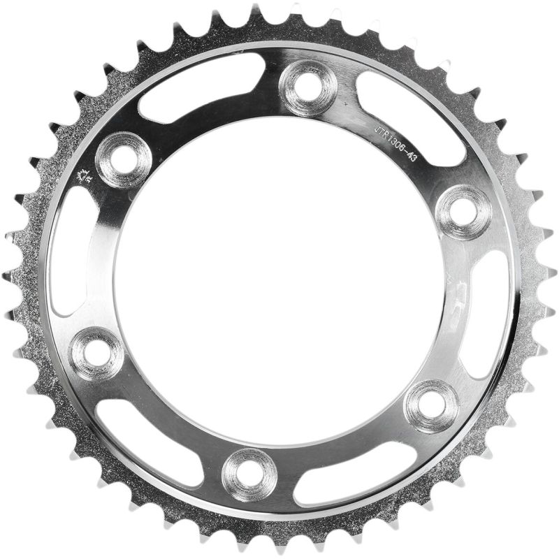 JTR1306.43 REAR REPLACEMENT SPROCKET 43 TEETH 530 PITCH NATURAL STEEL
