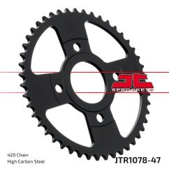JTR1078.47 REAR REPLACEMENT SPROCKET 47 TEETH 420 PITCH NATURAL STEEL