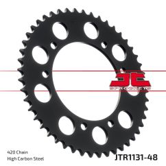 JTR1131.48 REAR REPLACEMENT SPROCKET 48 TEETH 420 PITCH NATURAL STEEL