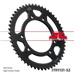JTR1131.52 REAR REPLACEMENT SPROCKET 52 TEETH 420 PITCH NATURAL STEEL