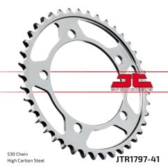 JTR1797.41 REAR REPLACEMENT SPROCKET 41 TEETH 50 PITCH NATURAL STEEL