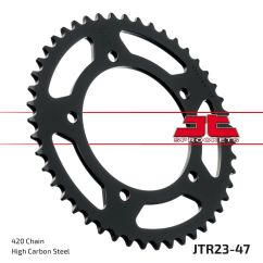 JTR23.47 REAR REPLACEMENT SPROCKET 47 TEETH 420 PITCH NATURAL STEEL