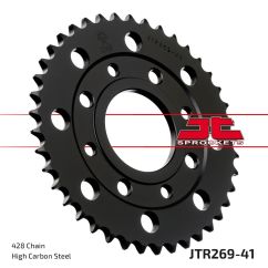 JTR269.41 REAR REPLACEMENT SPROCKET 41 TEETH 428 PITCH NATURAL STEEL