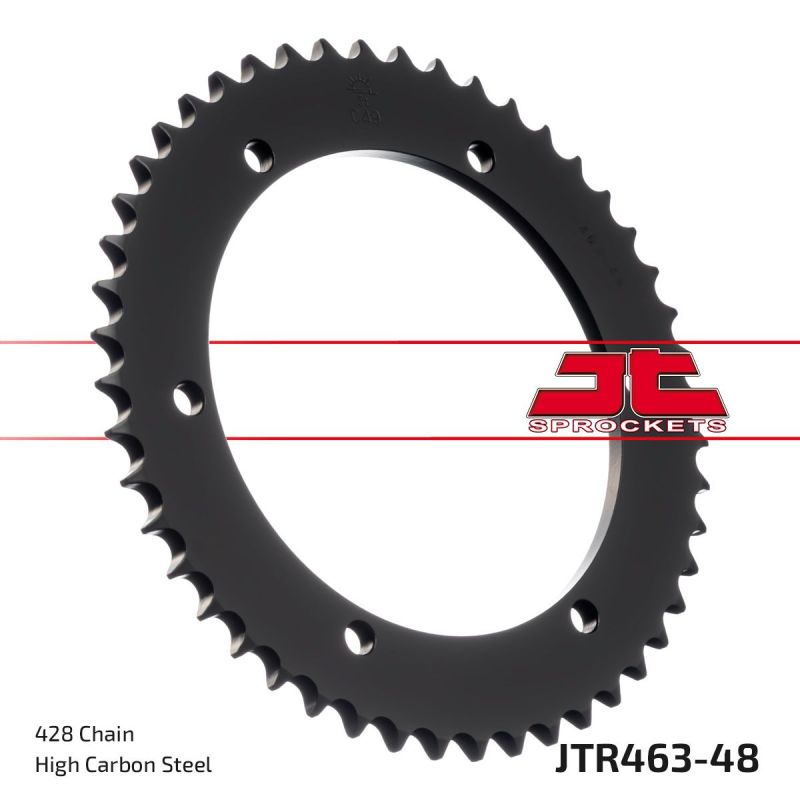 JTR463.48 REAR REPLACEMENT SPROCKET 48 TEETH 428 PITCH NATURAL STEEL