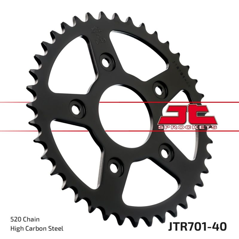 JTR701.40 REAR REPLACEMENT SPROCKET 40 TEETH 520 PITCH NATURAL STEEL