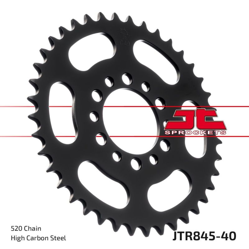 JTR845.40 REAR REPLACEMENT SPROCKET 40 TEETH 520 PITCH NATURAL STEEL